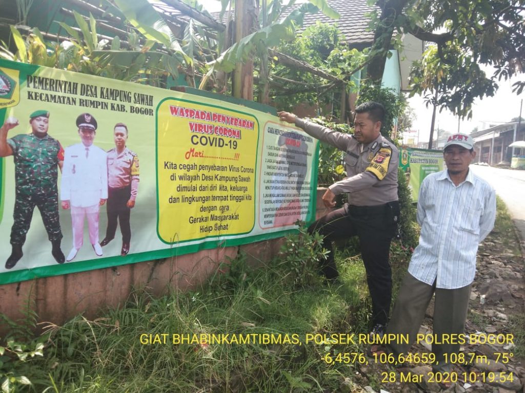 Bhabinkamtibmas rumpin polres bogor menghibauan masyarakat 