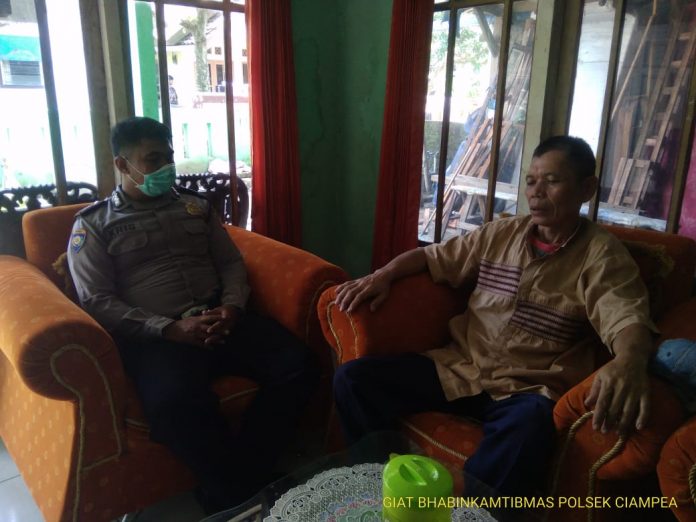 Sambang Kamtibmas Bhabinkamtibmas Polsek Ciampea Polres Bogor