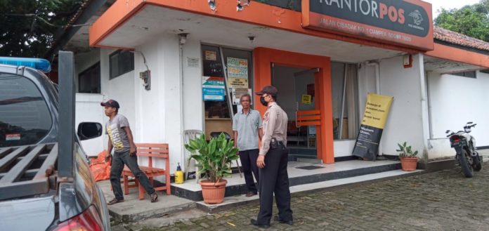 Polsek Ciampea Polres Ciampea Kembali Melaksanakan Patroli Himbauan Antisipasi Penyebaran Virus Corona