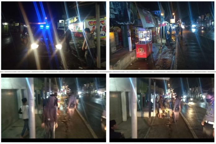 PSBB, Patroli Polsek Ciampea Sisir Lokasi Kerumunan Warga