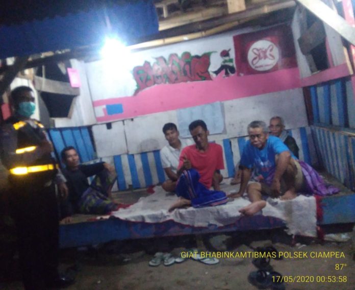 Bhabinkamtibmas Polsek Ciampea, Polres Bogor, Kontrol Pos Kamling
