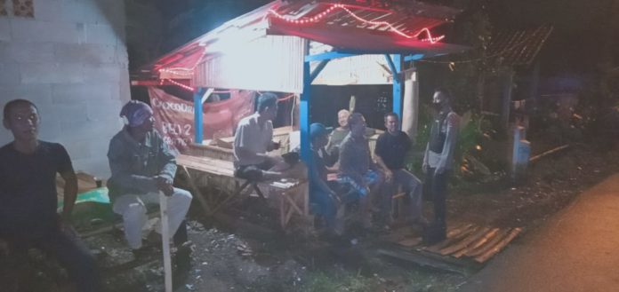Patroli malam, Bhabinkamtibmas Polsek Ciampea kontrol Poskamling