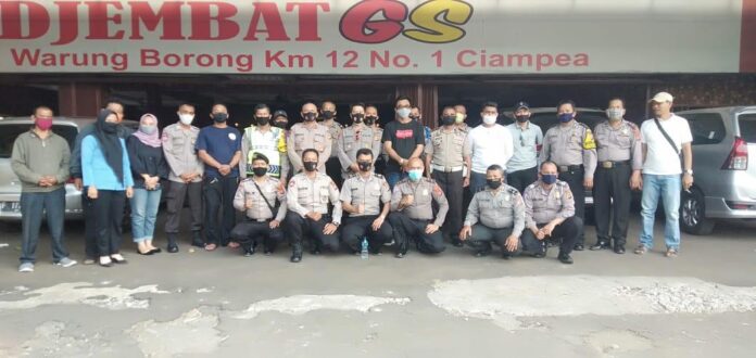 Kapolsek Ciampea Menggelar Anev dan Perkenalan Dengan Personilnya.